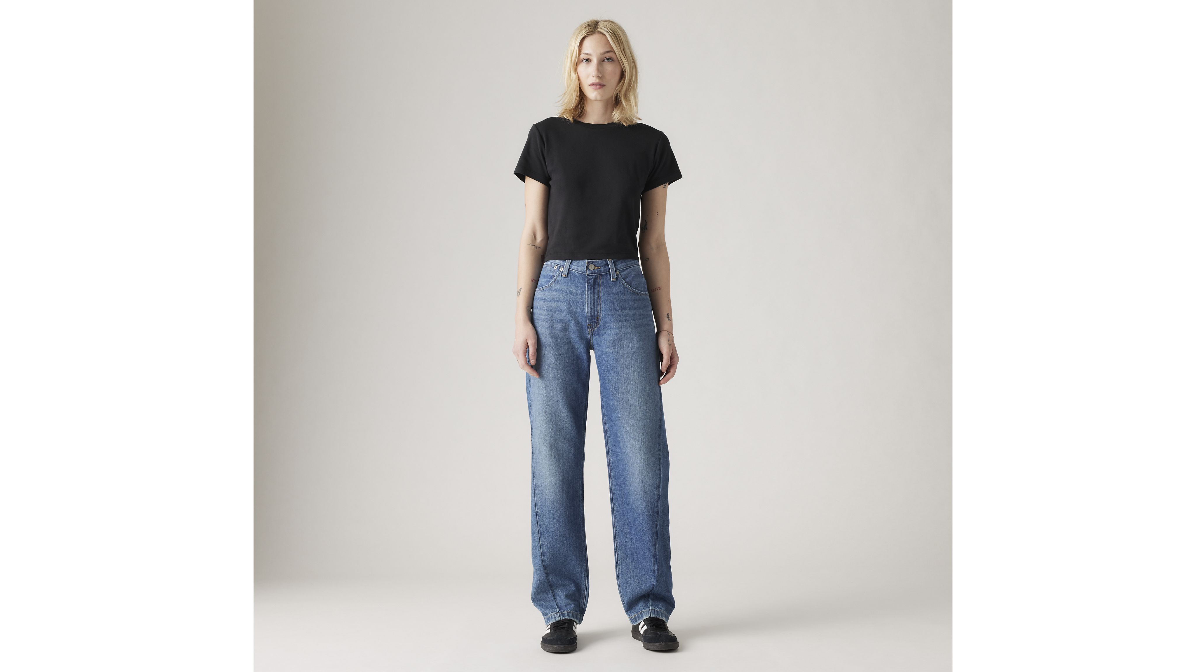 美フェード◎ Levi's vintage style denim pants 94 Baggy Seamed Women's Jeans - Dark Wash | Levi's® US