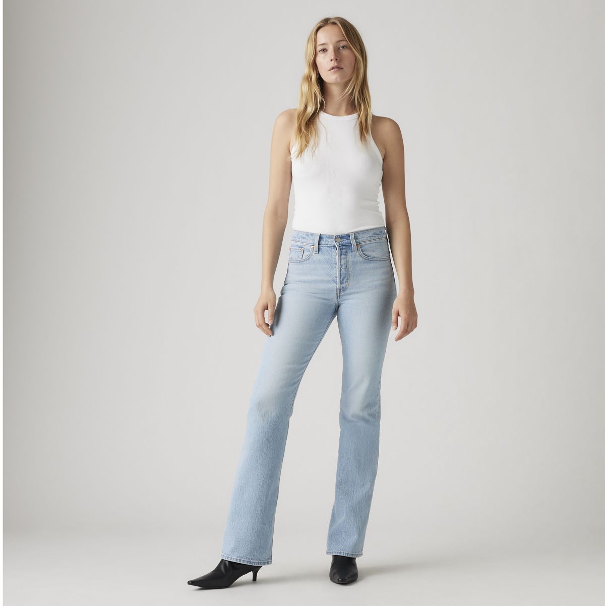 Wedgie Bootcut Women's Jeans — Blasted Stone Clean Psk - Light Wash