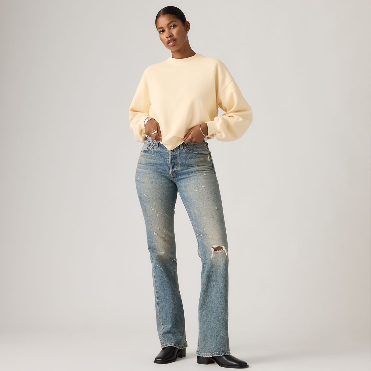 Wedgie Bootcut Women's Jeans — Bite Back Wb - Medium Wash