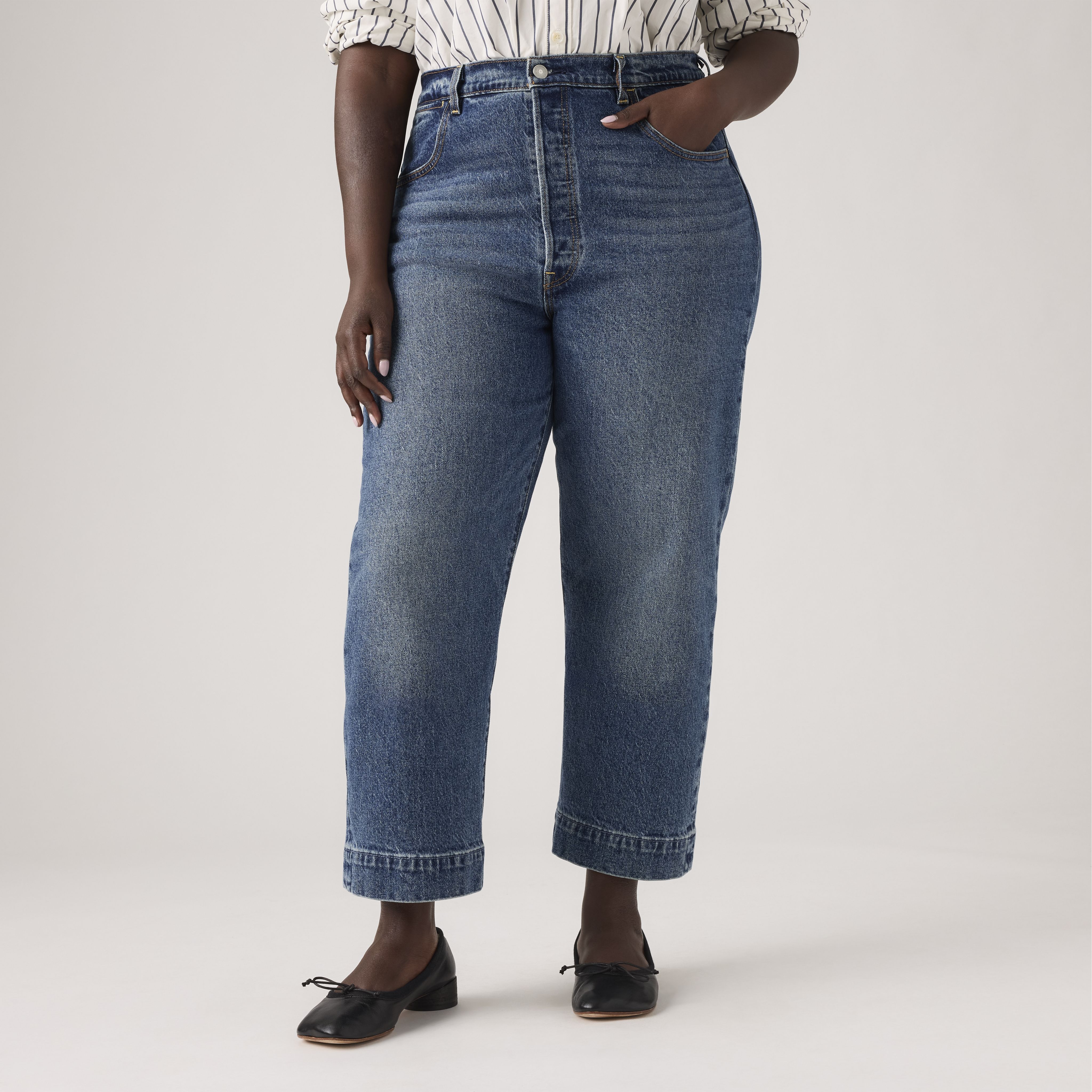 Ribcage Straight Ankle Tailored Women's Jeans - Dark Wash | Levi's® US