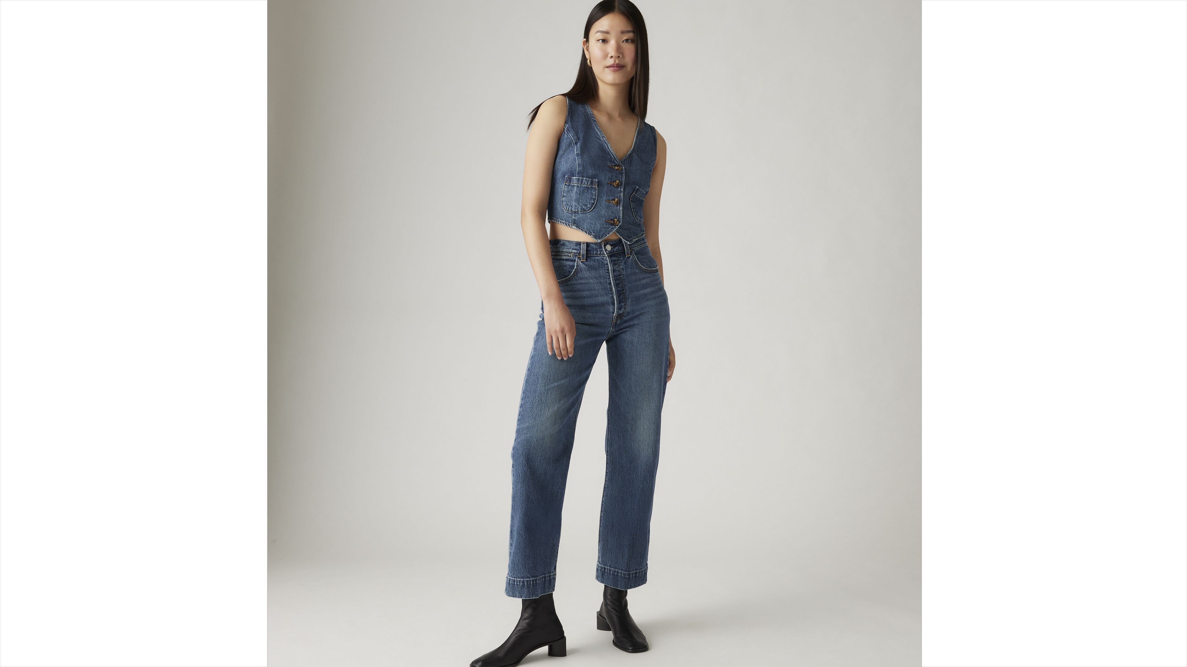 Ribcage Straight Ankle Tailored Jeans 1