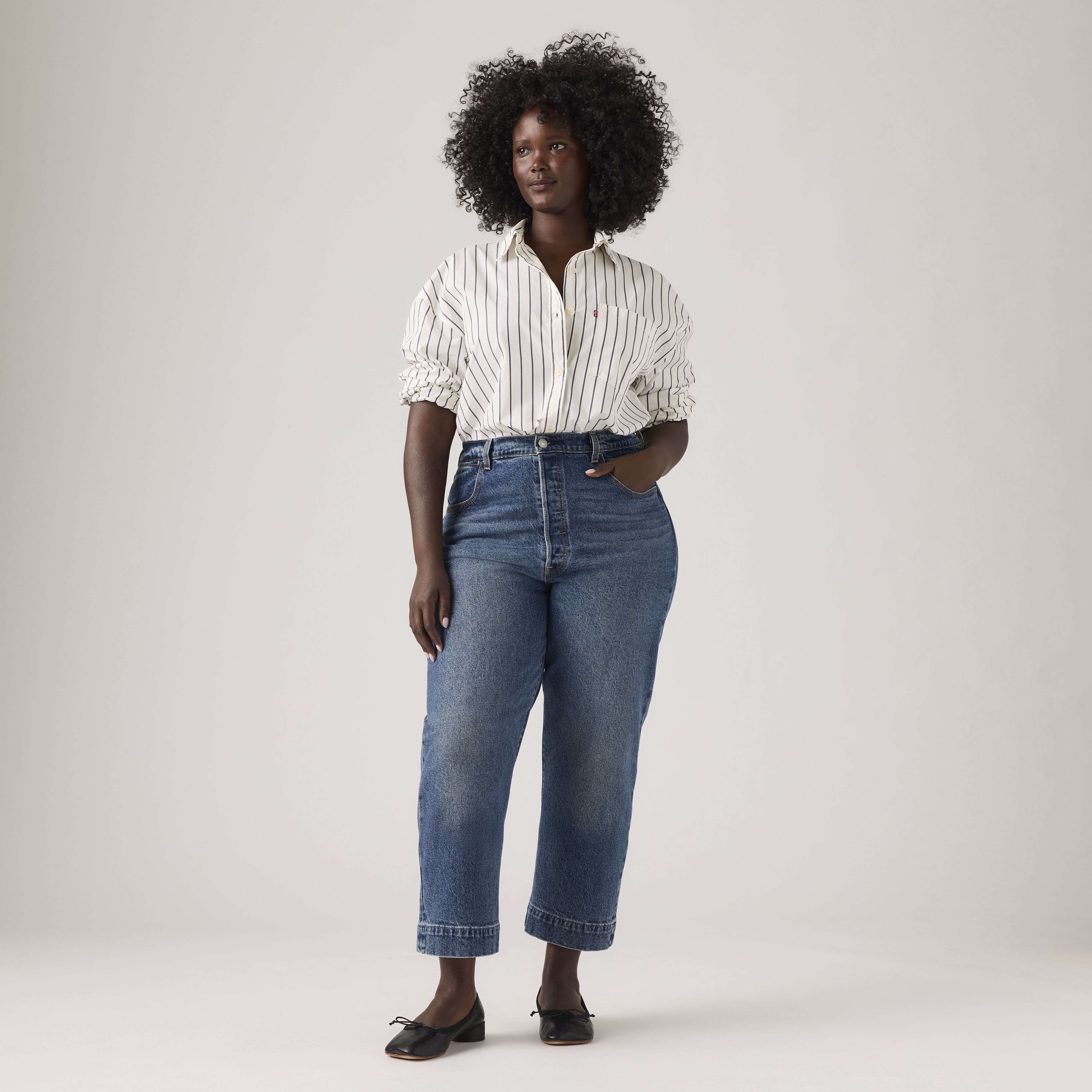 Jean Ribcage Straight tobillero Tailored 8