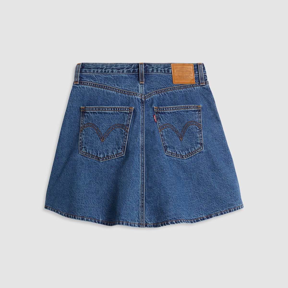 Mini Flounce Skirt — Night Market - Dark Wash