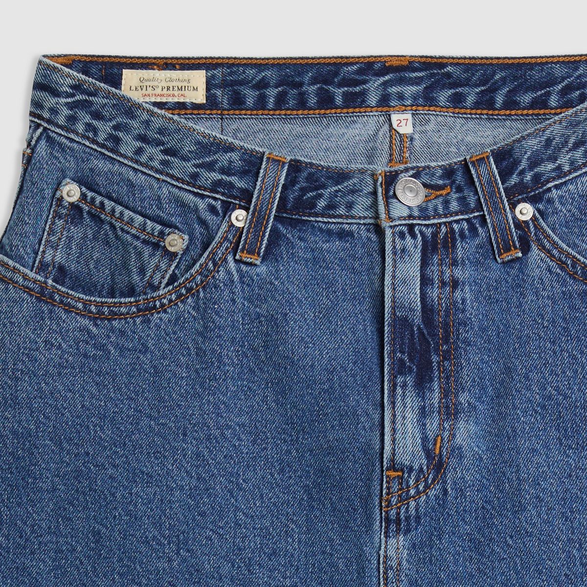 Mini Flounce Skirt — Night Market - Dark Wash