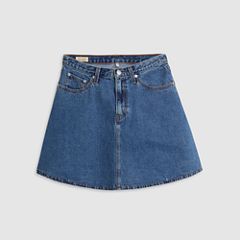 Mini Flounce Skirt — Night Market - Dark Wash 7