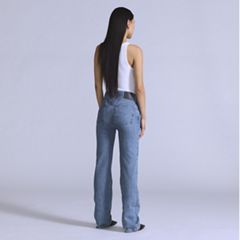 Plank Straight Jeans — Mij Curl - Medium Wash 3