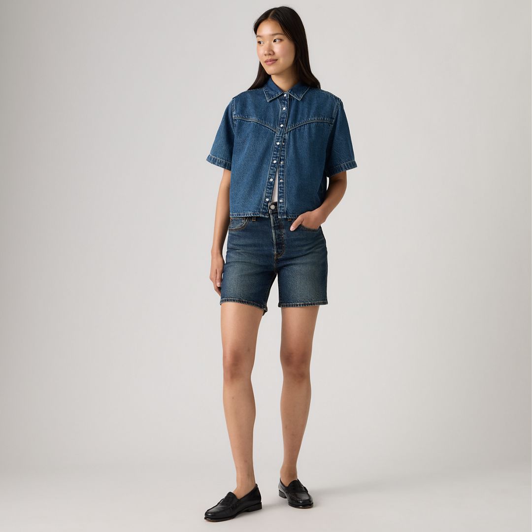 Levi's 501 Original Fit Mid-Thigh Lightweight Women's Shorts 24
