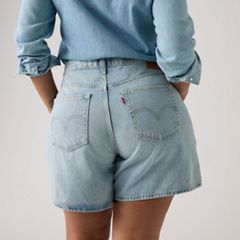 High Rise Baggy Women's Shorts — Far and Wide - Medium Wash 13