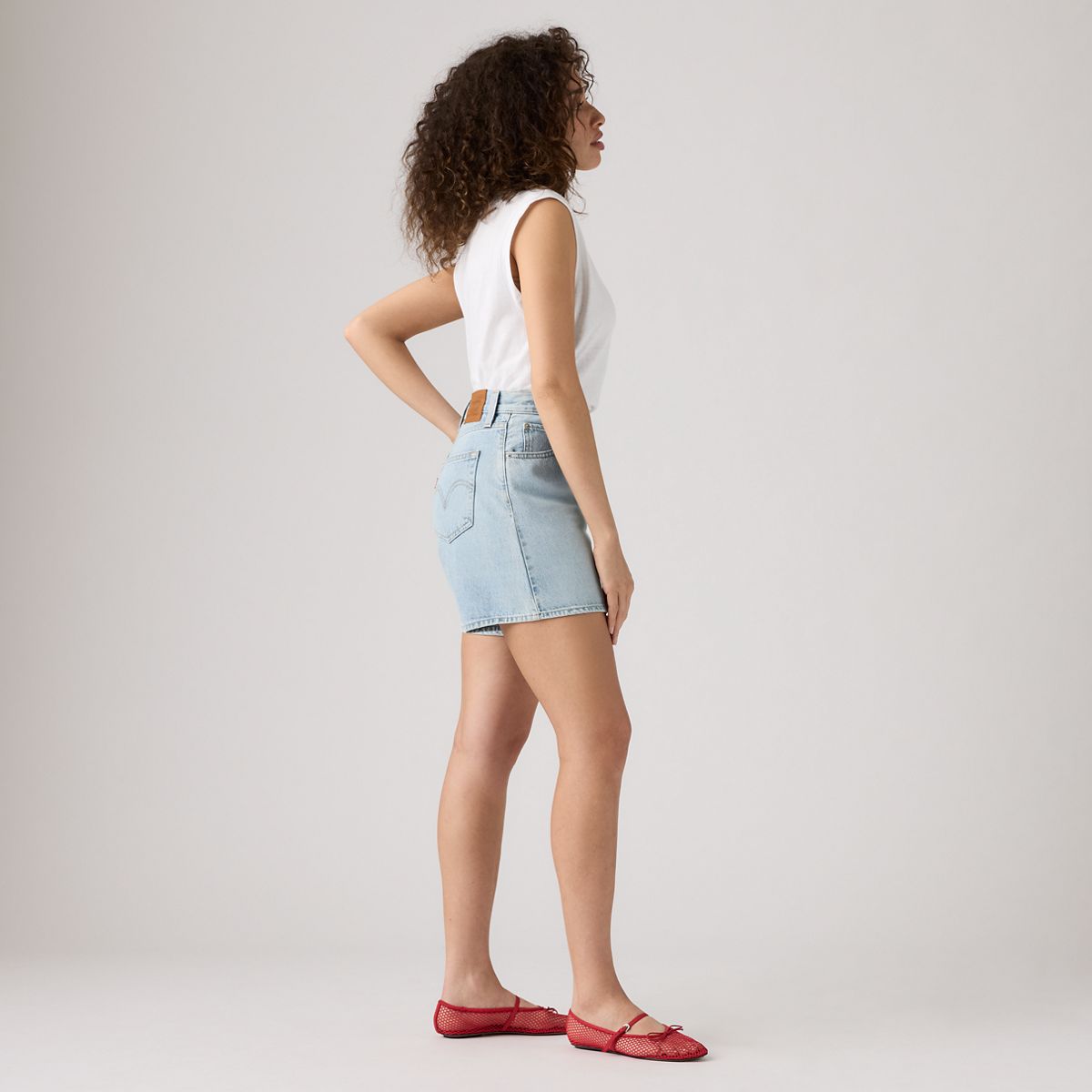 High Rise Baggy Women's Shorts — Far and Wide - Medium Wash