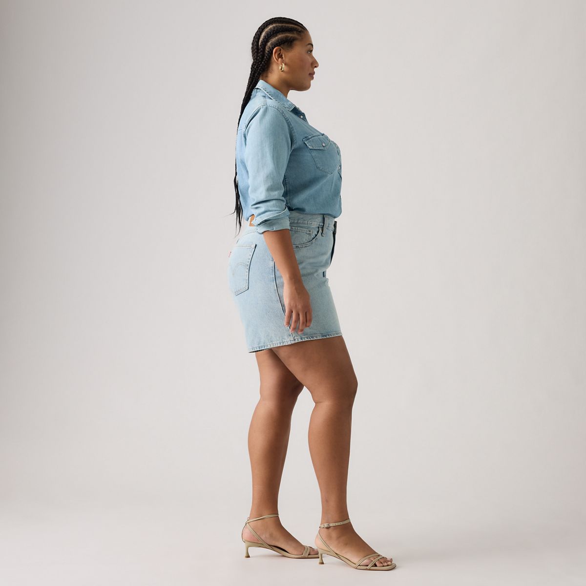 High Rise Baggy Women's Shorts — Far and Wide - Medium Wash