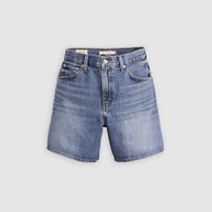 High Rise Baggy Women's Shorts — Memory Short - Medium Wash 6