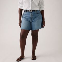 High Rise Baggy Women's Shorts — Memory Short - Medium Wash 9