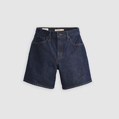 High Rise Baggy Women's Shorts — Remember Together - Dark Wash 6