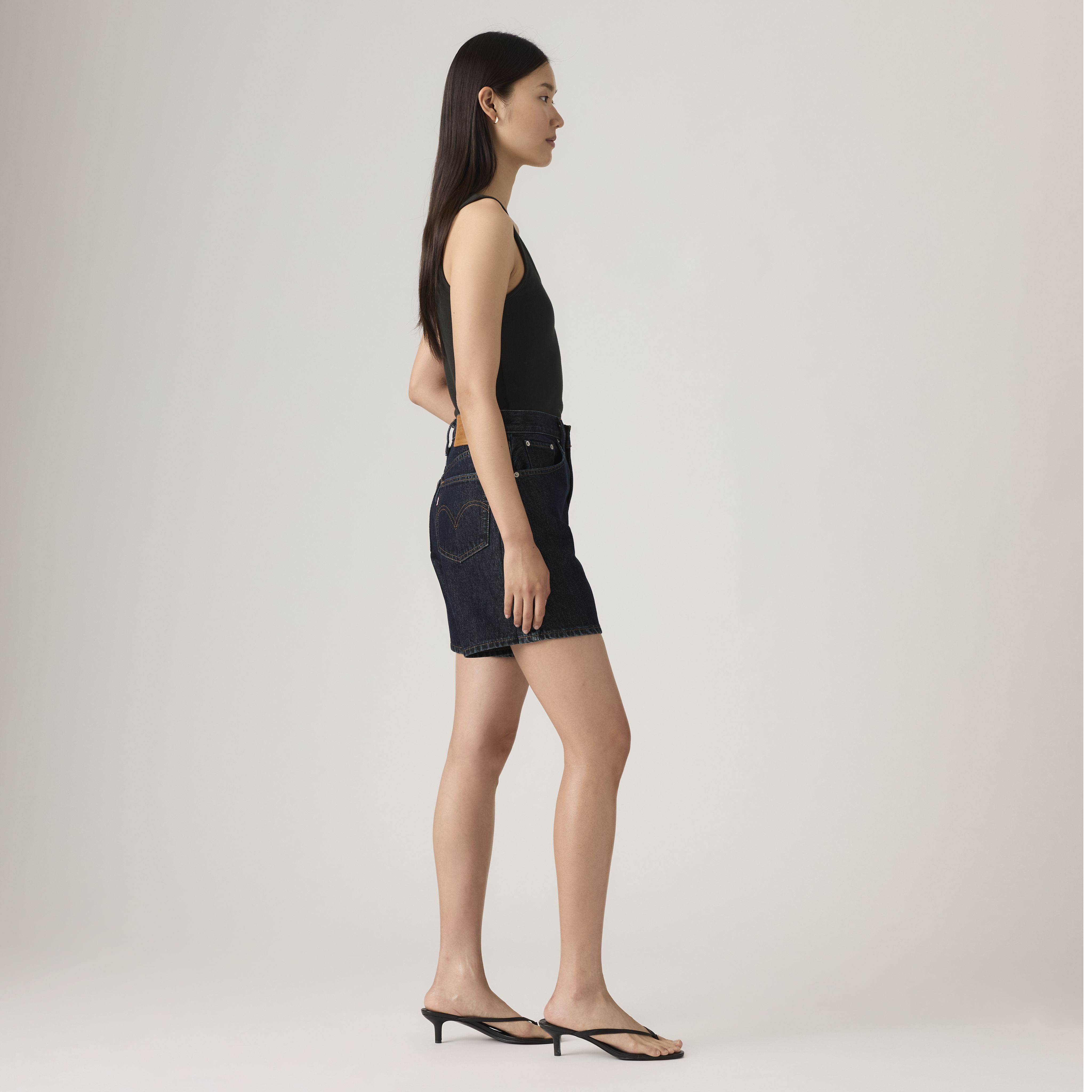 High Rise Baggy Shorts 4