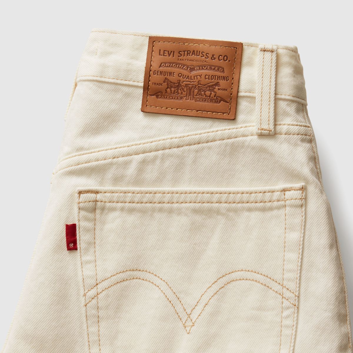 High Rise Baggy Women's Shorts — Snowing In LA - White