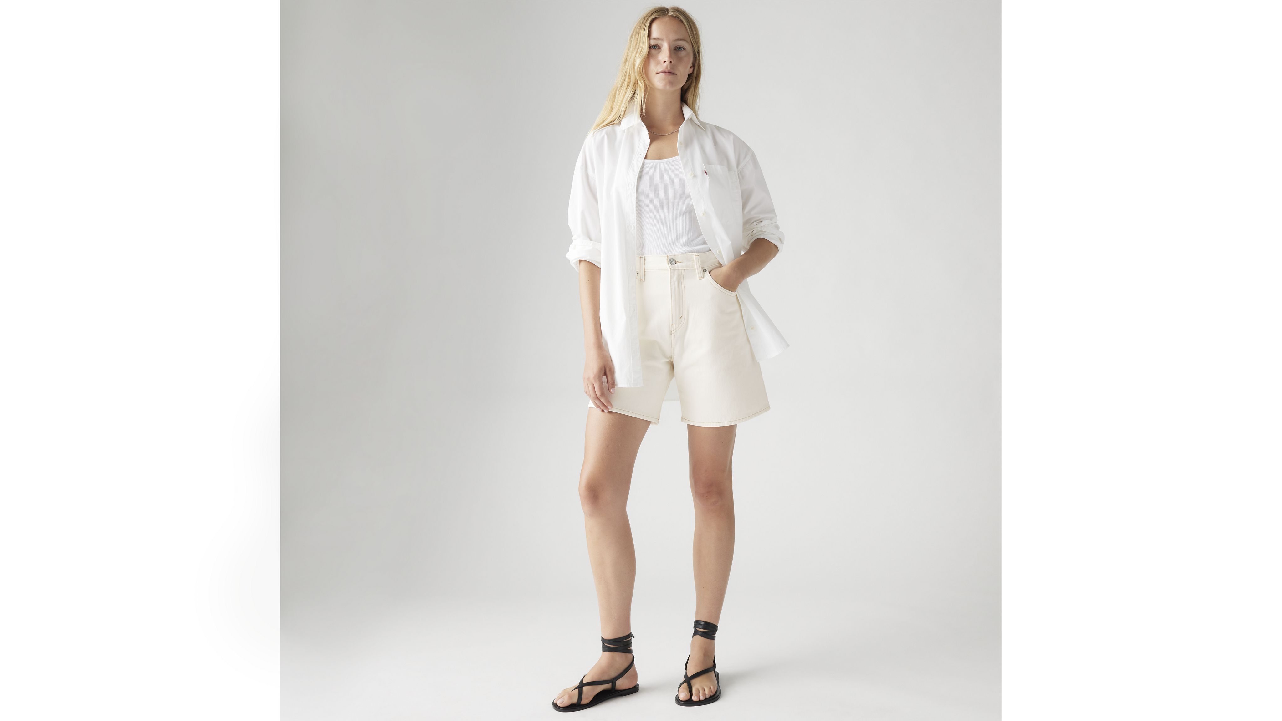 High Rise Baggy Shorts 1