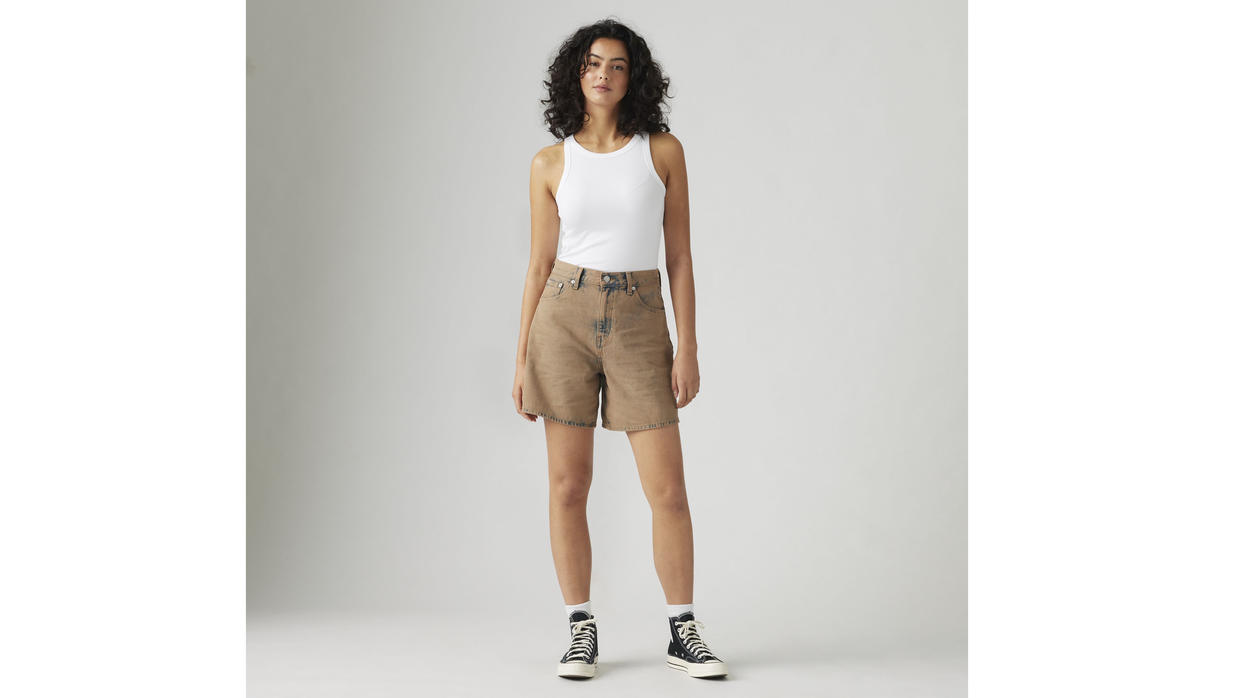 High Rise Baggy Women's Shorts 15