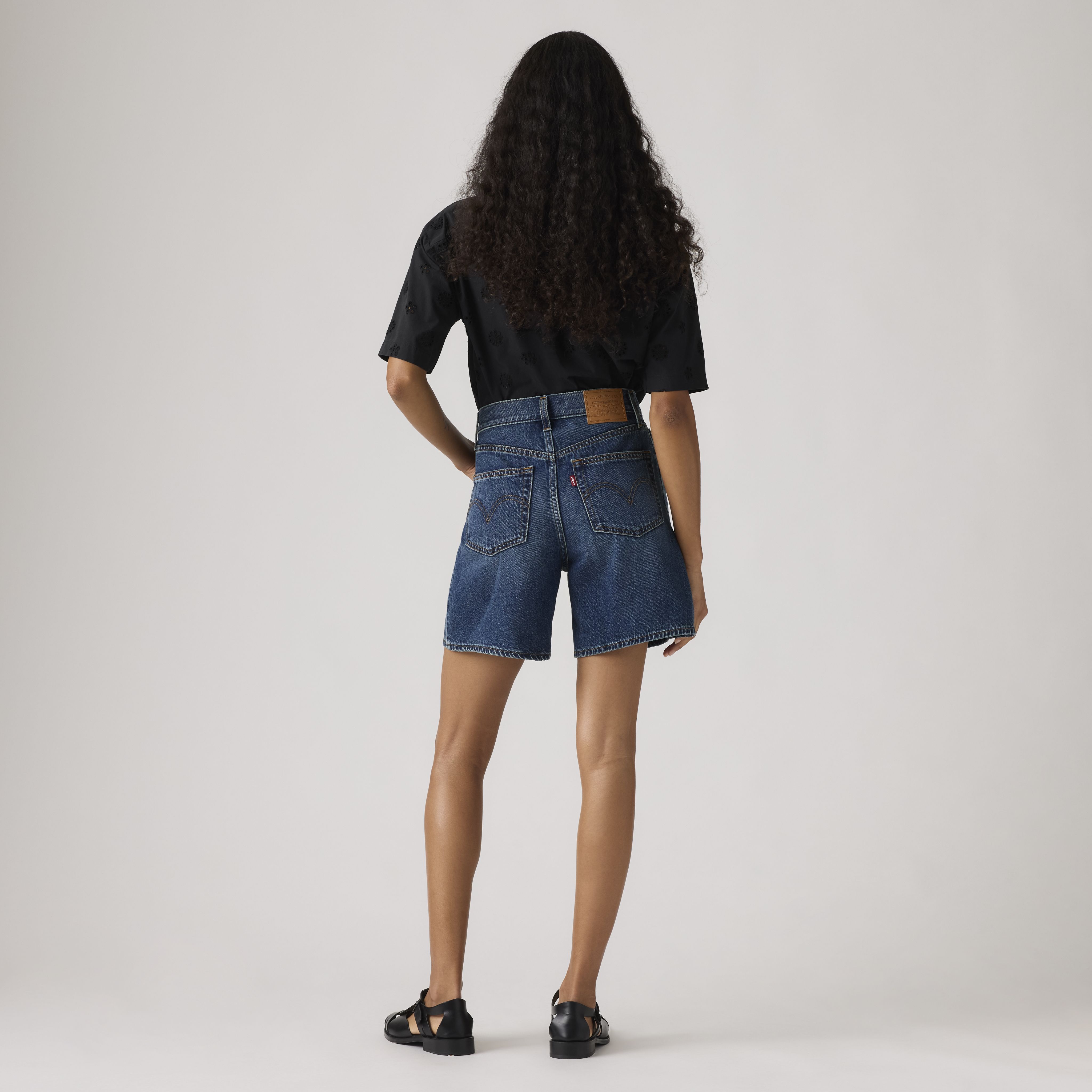 High Rise Baggy Shorts 3