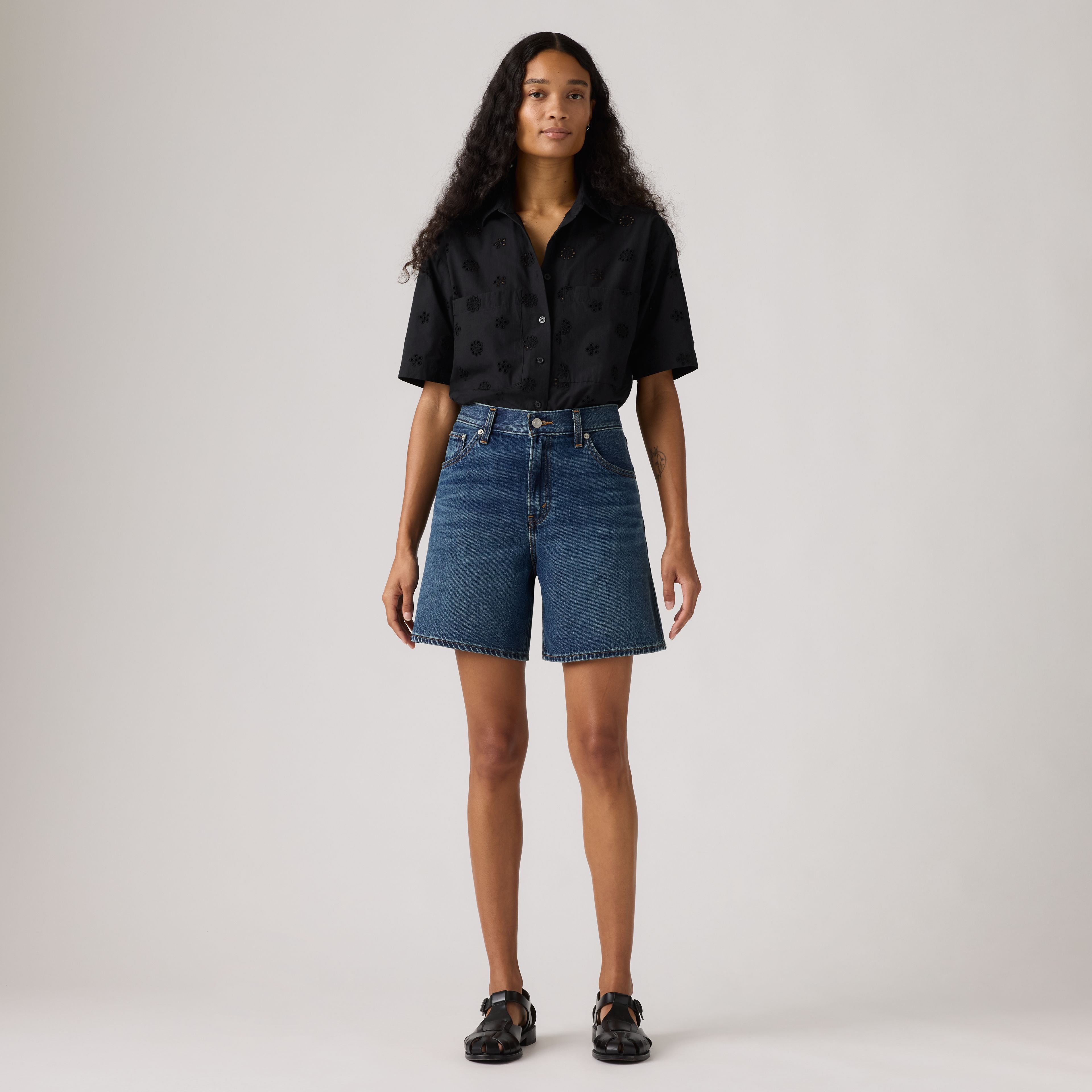 High Rise Baggy Lightweight Women's Shorts