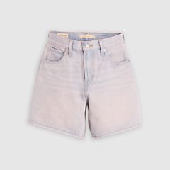 High Rise Baggy Women's Shorts — Rose Up - Pink 6