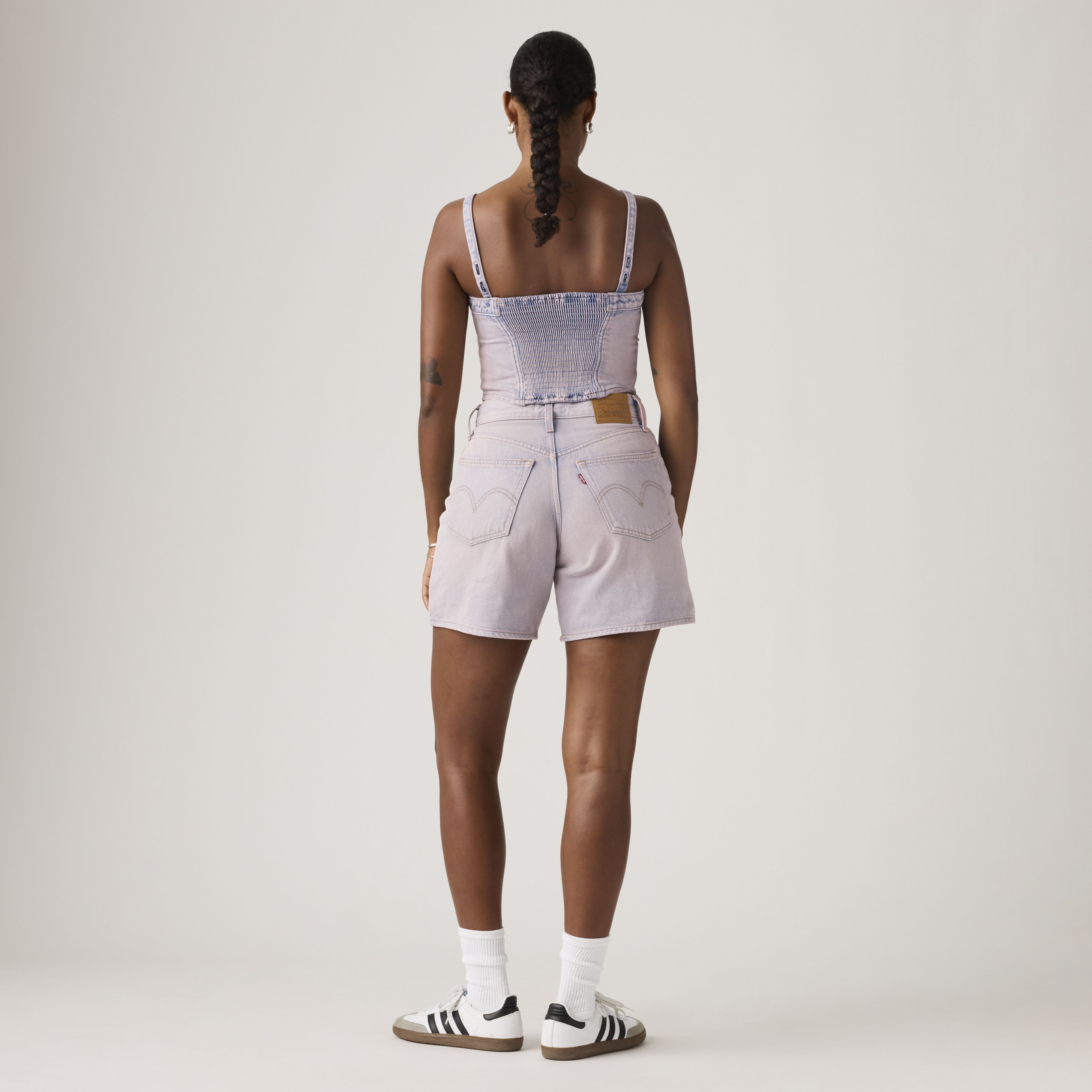 High Rise Baggy Shorts 3