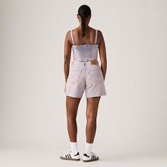 High Rise Baggy Women's Shorts — Rose Up - Pink 3