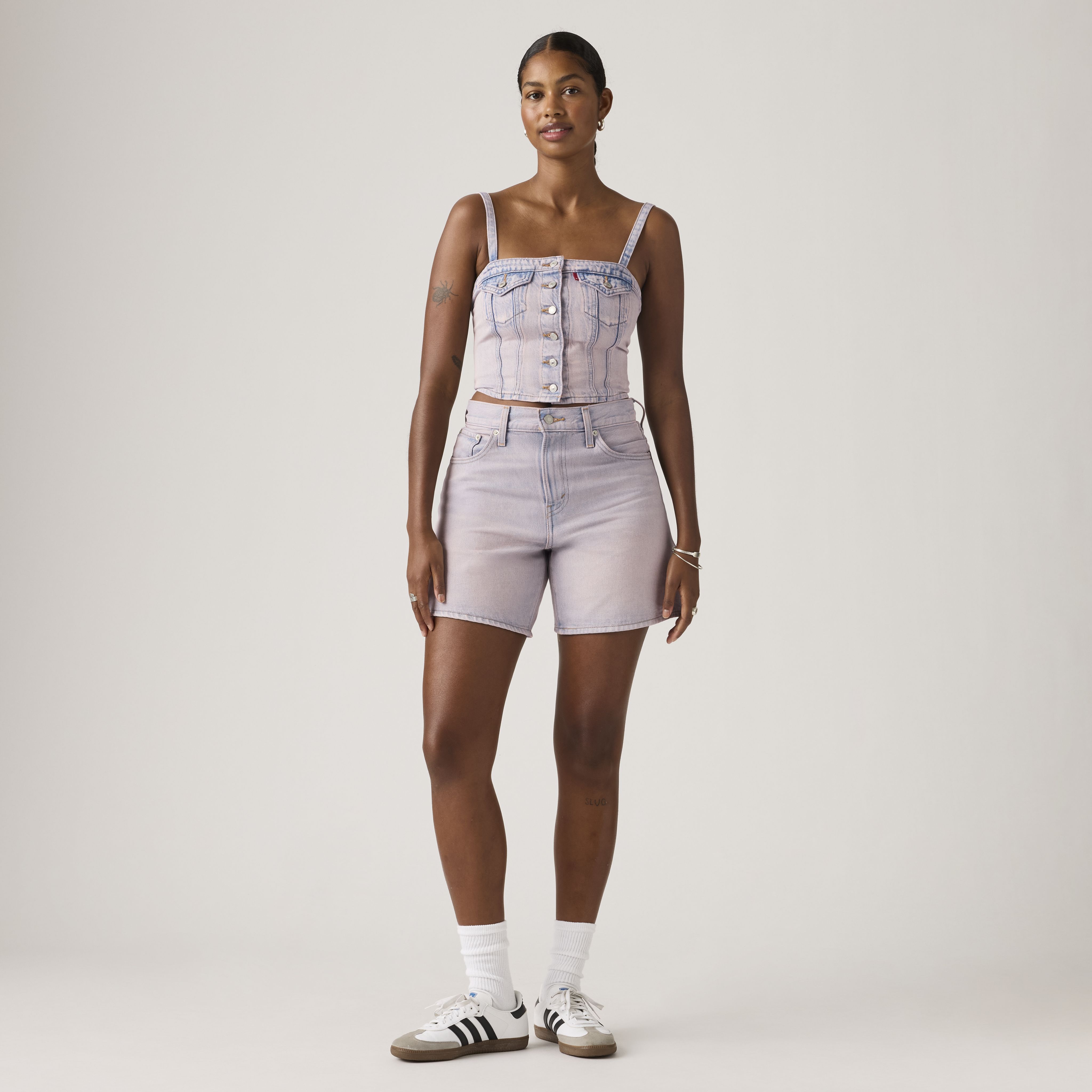 High Rise Baggy Shorts 5