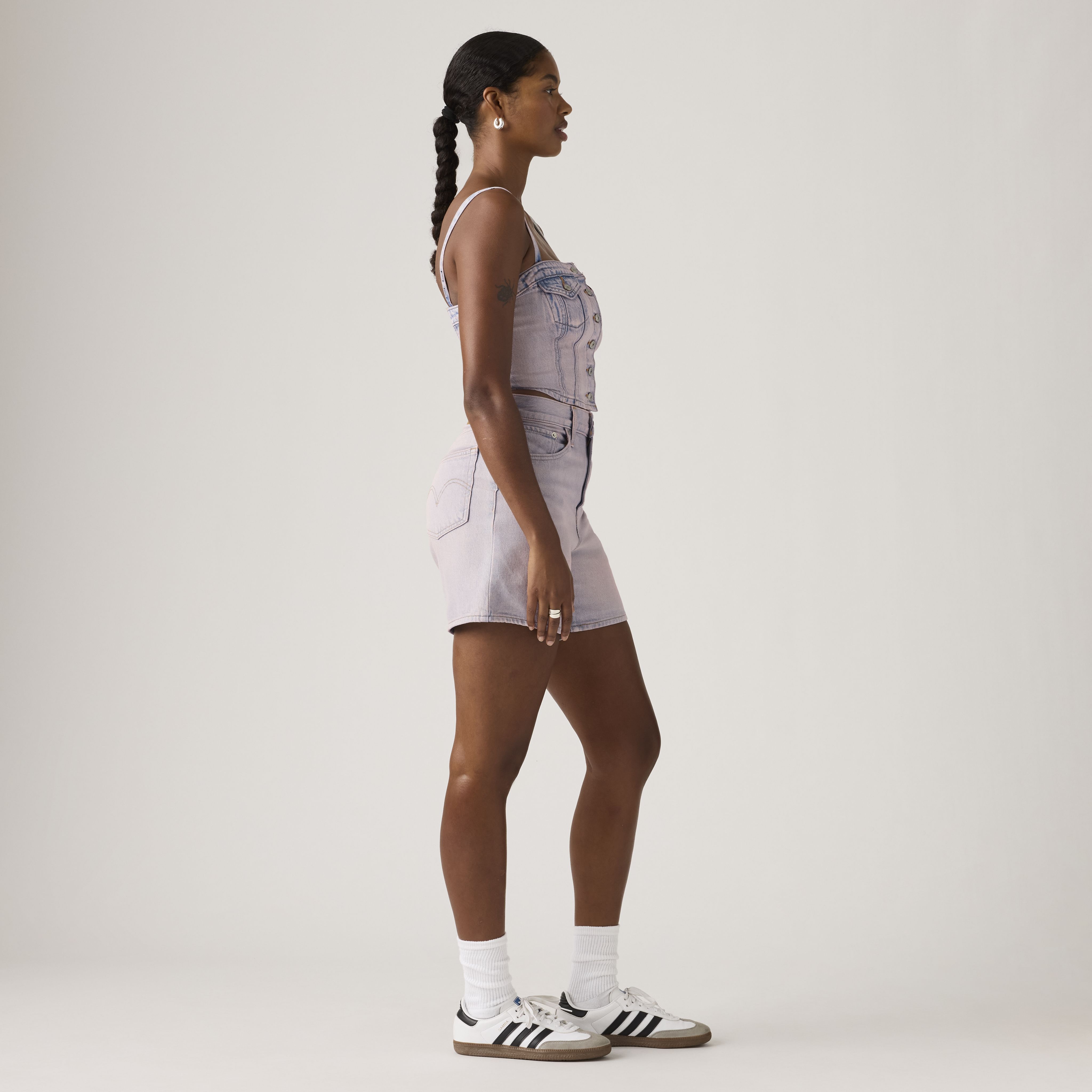 High Rise Baggy Shorts 4