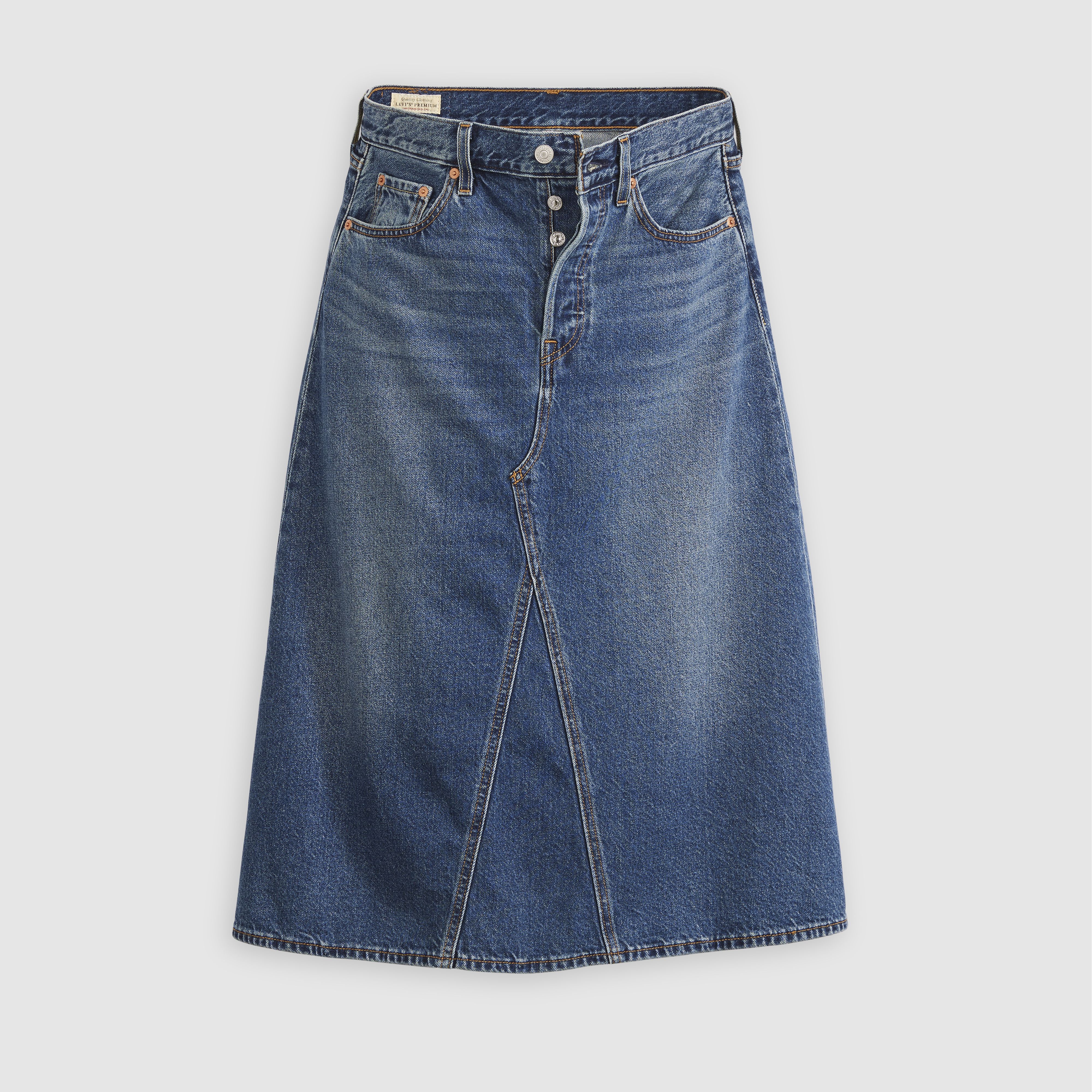 High Rise A-Line Skirt 6