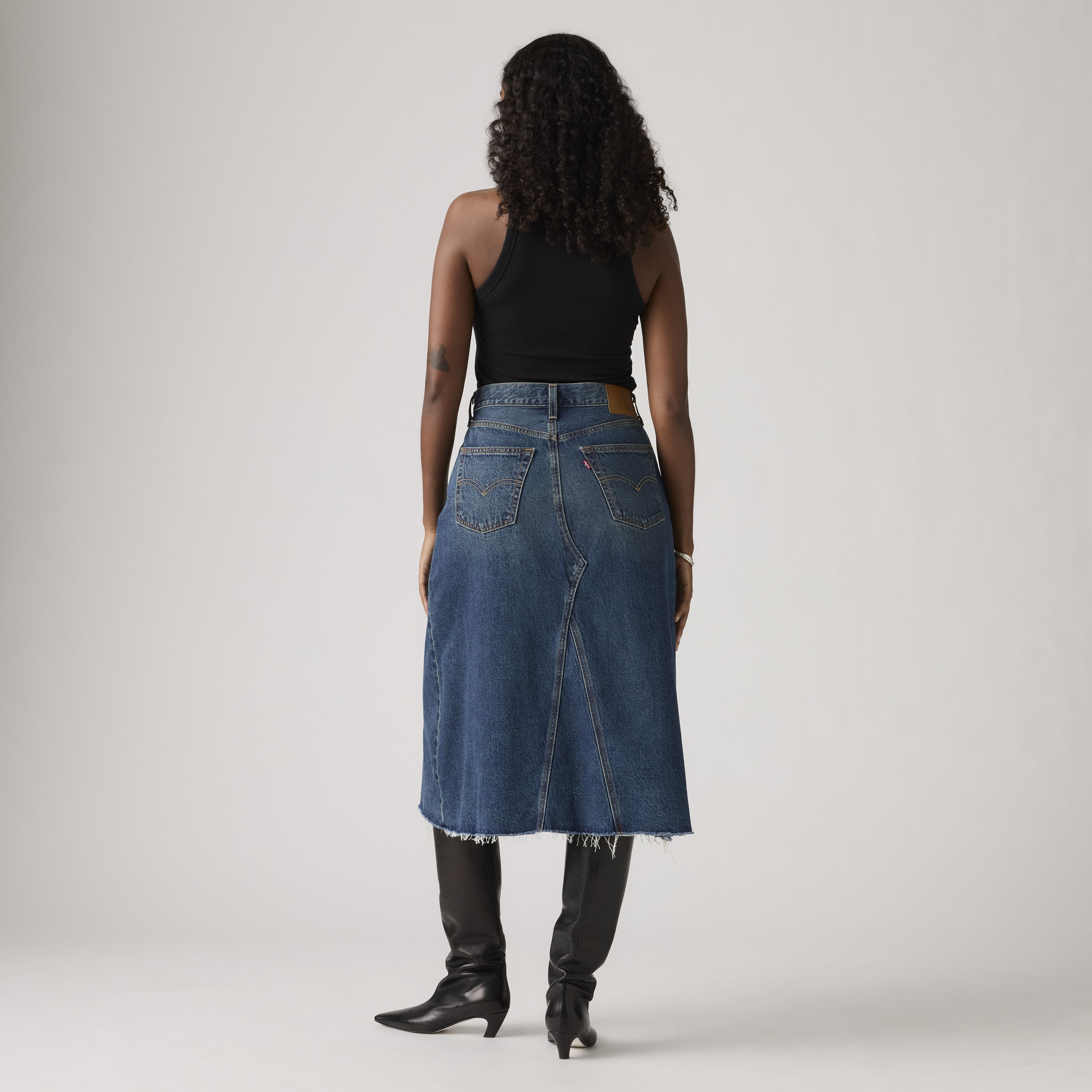 High-Rise A-Line Decon Skirt 3