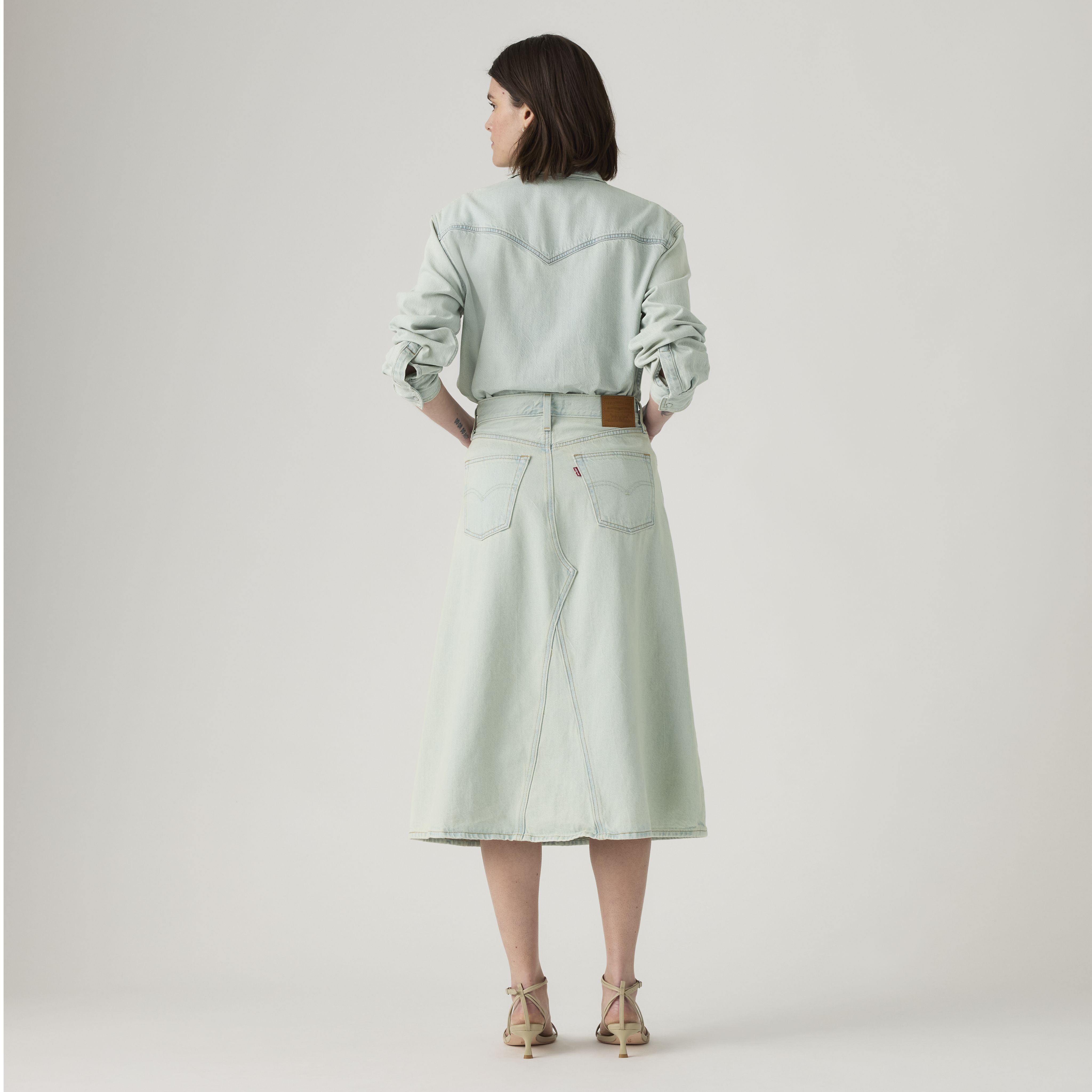 High-Rise A-Line Decon Skirt 3