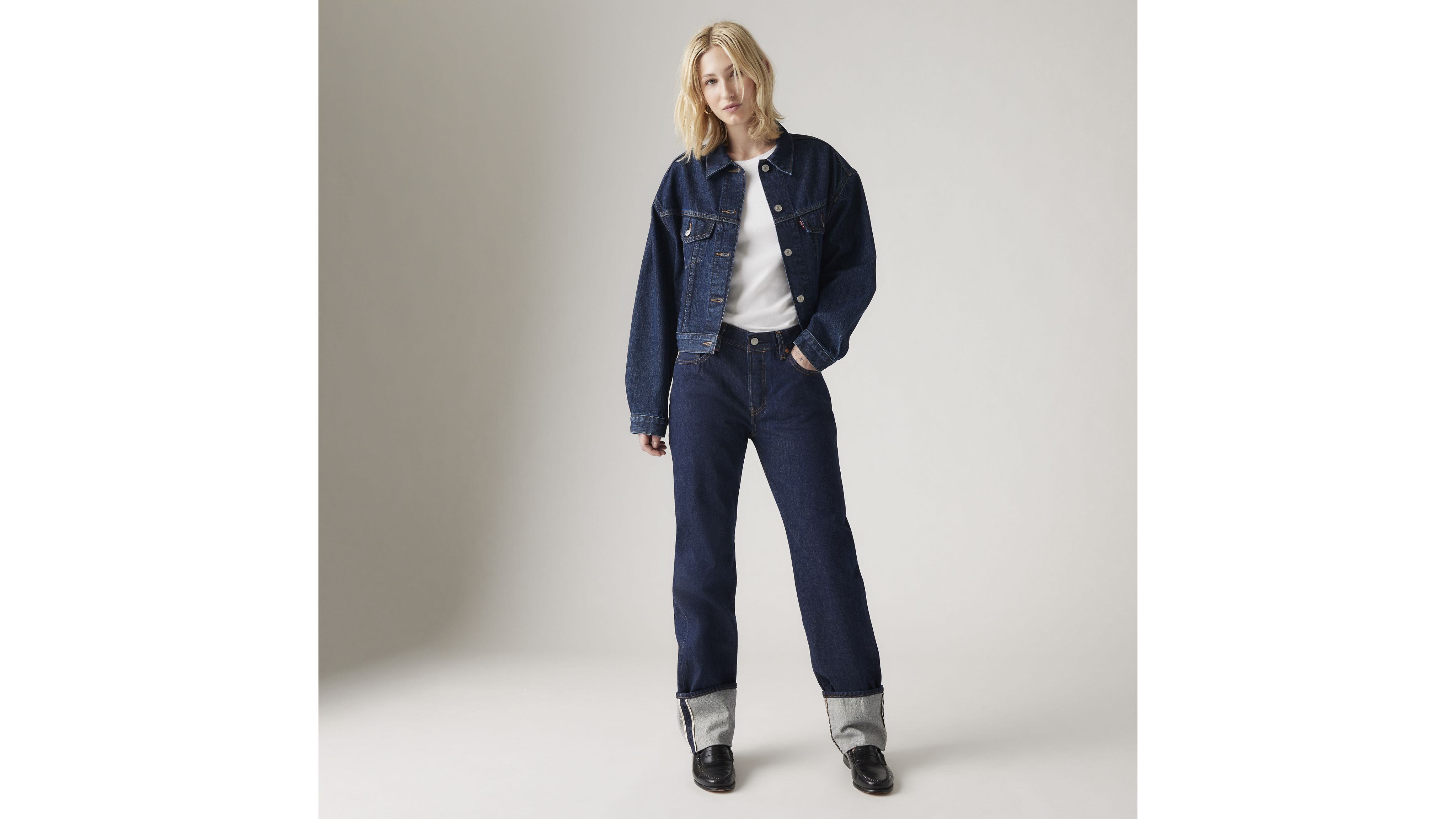 501® '90s Cuffed Selvedge Women's Jeans 1