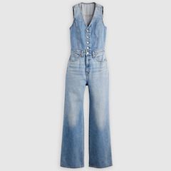 Denim Wide-Leg Jumpsuit — Own It Jumpsuit - Medium Wash 6