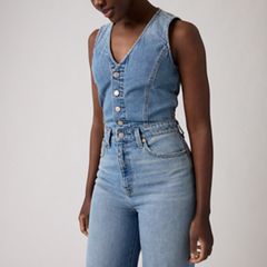 Denim Wide-Leg Jumpsuit — Own It Jumpsuit - Medium Wash 2