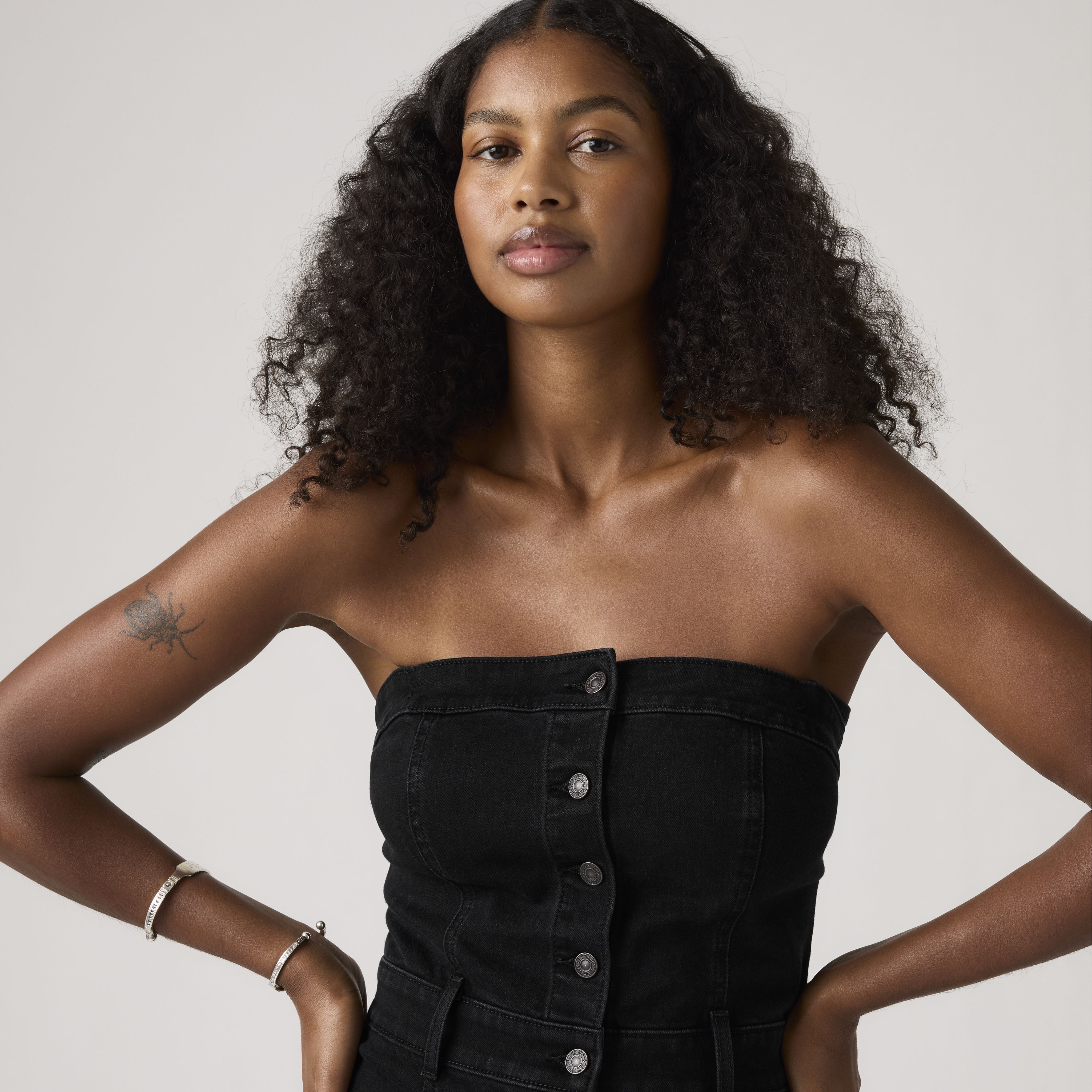 Denim Bustier Dress - Black | Levi's® US