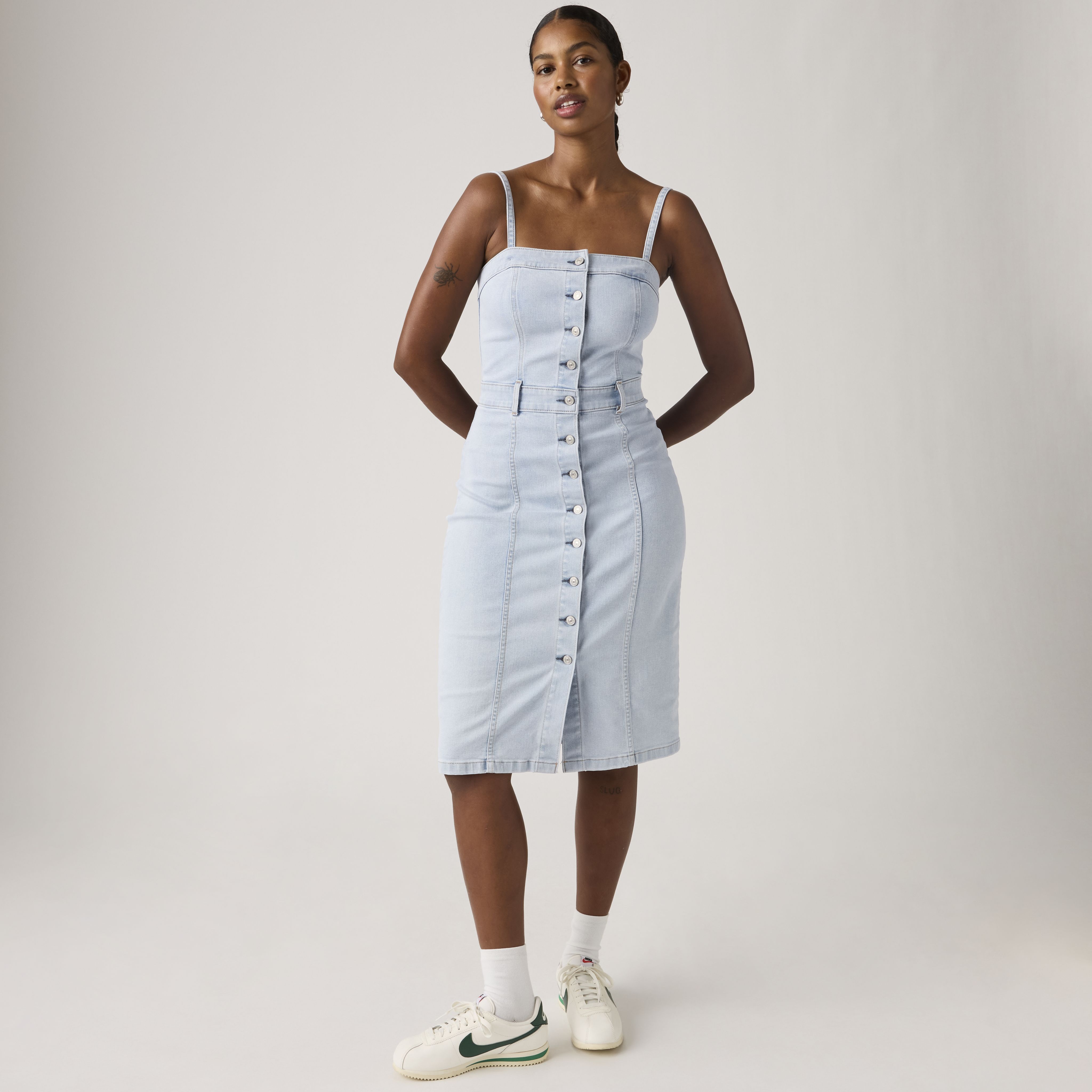 Denim Bustier Dress 1