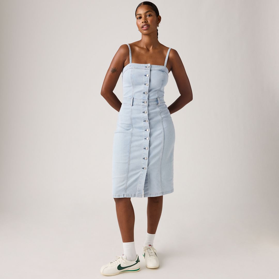 Levi's Denim Bustier Dress - Women's M