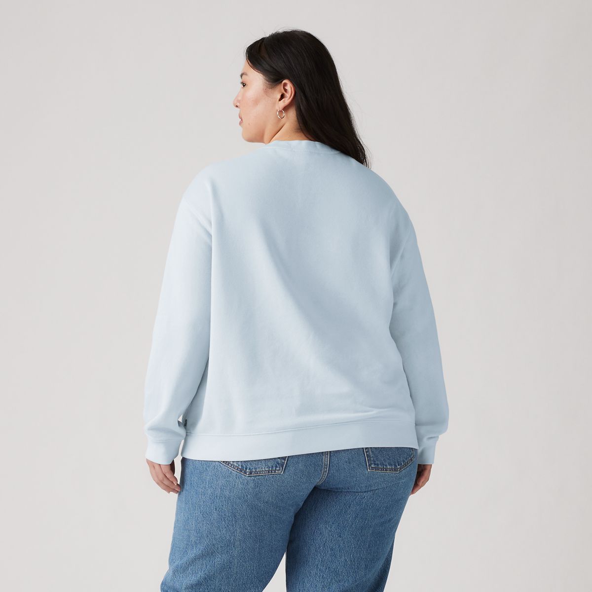 Graphic Logo Everyday Sweatshirt (Plus Size) — Plus Crew Bandana Fi - Blue