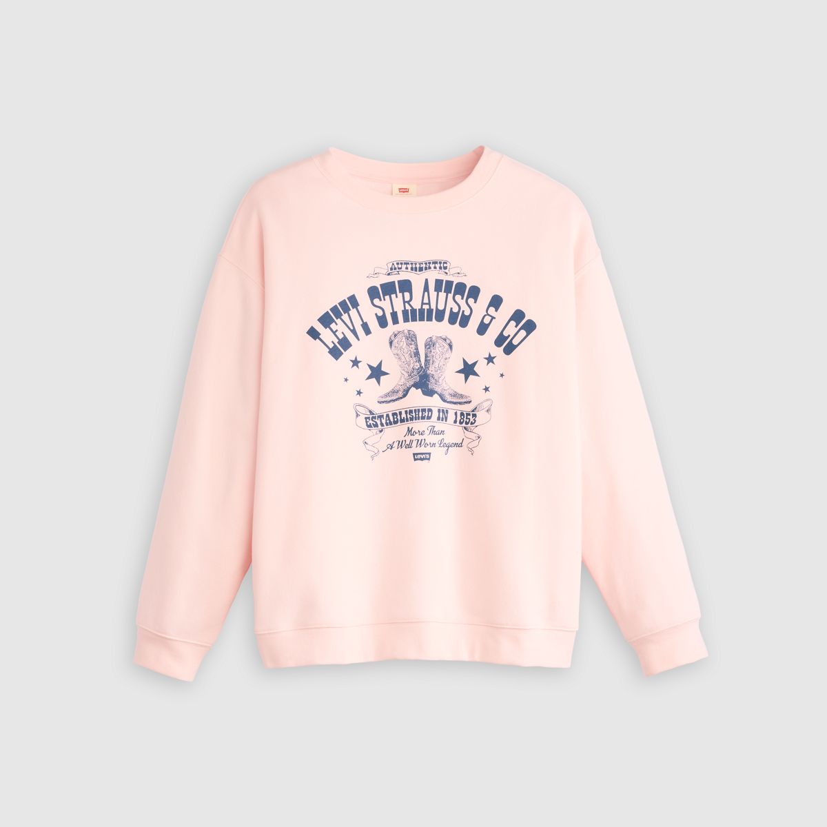 Graphic Logo Everyday Sweatshirt (Plus Size) — Plus Crew Boot Poste - Pink