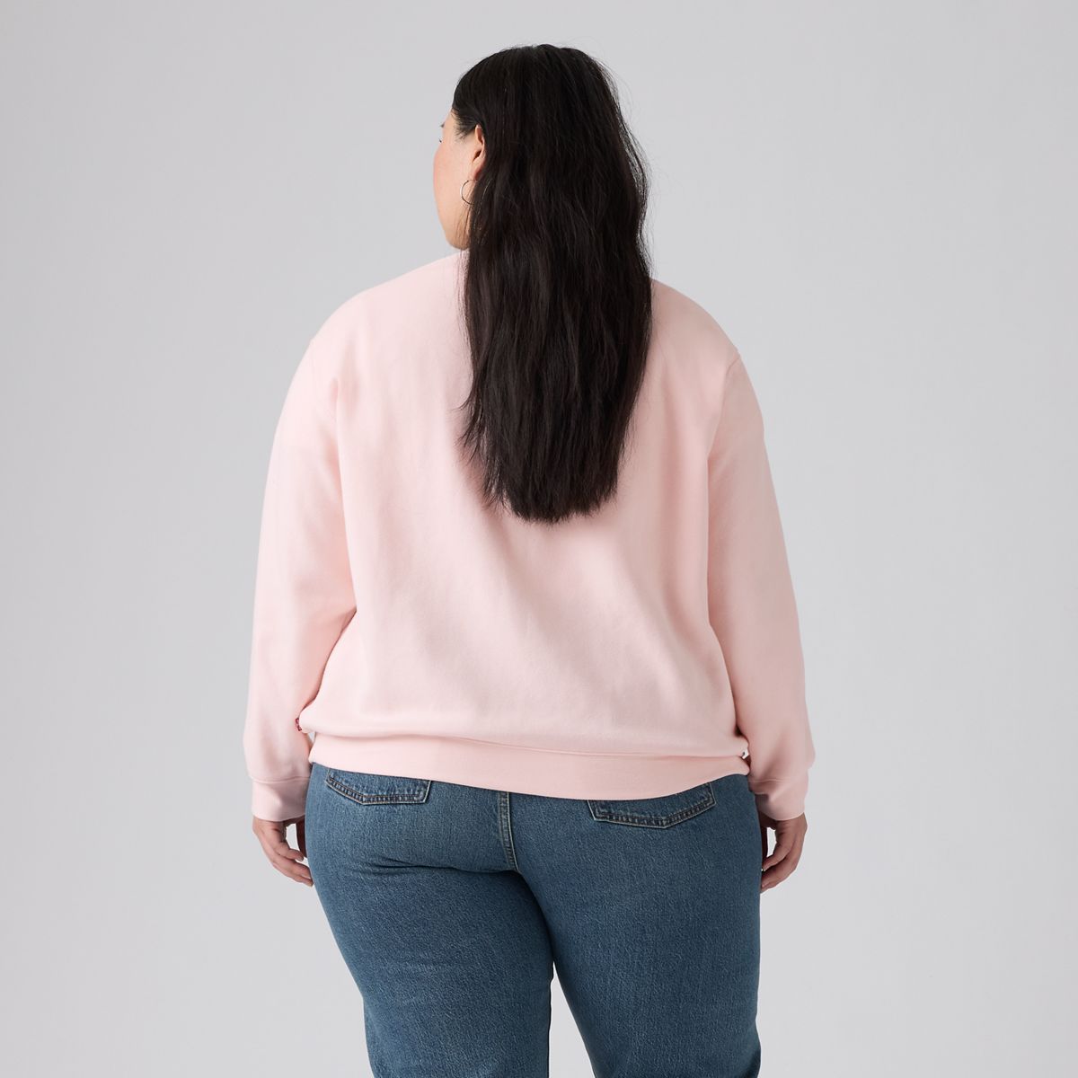 Graphic Logo Everyday Sweatshirt (Plus Size) — Plus Crew Boot Poste - Pink