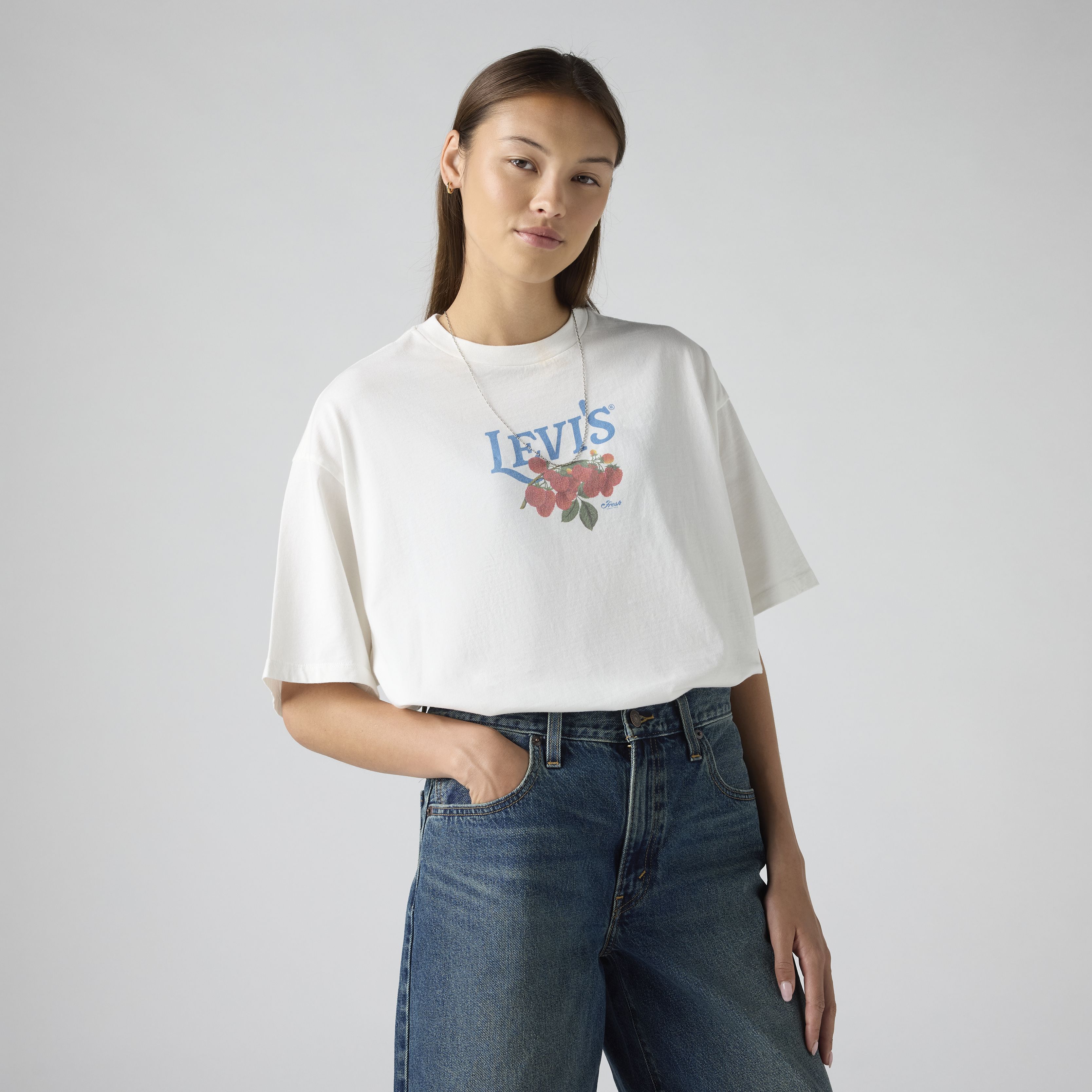 Short Stack T-shirt med tryck 1