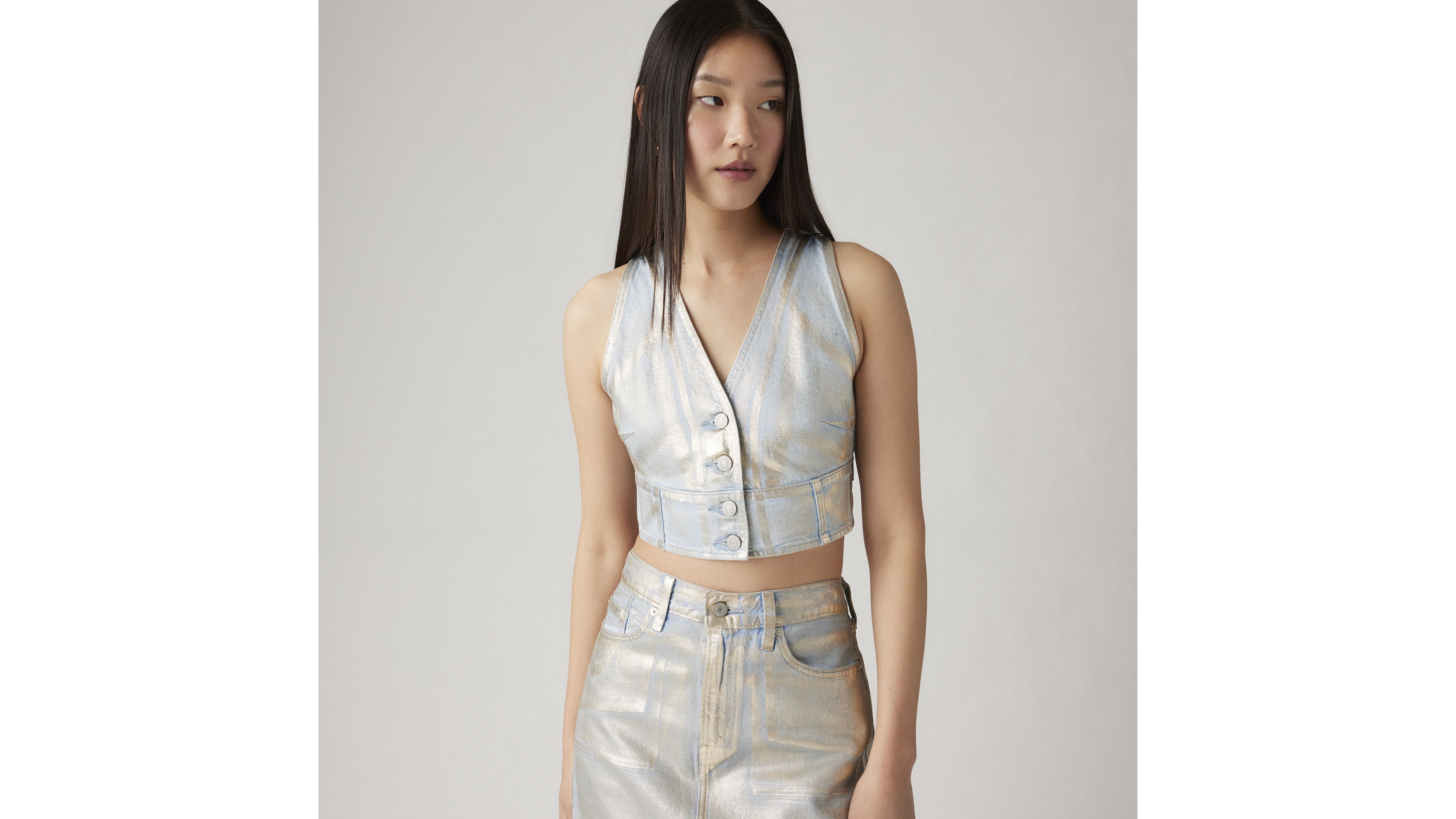 Mona Denim Corset Top 1