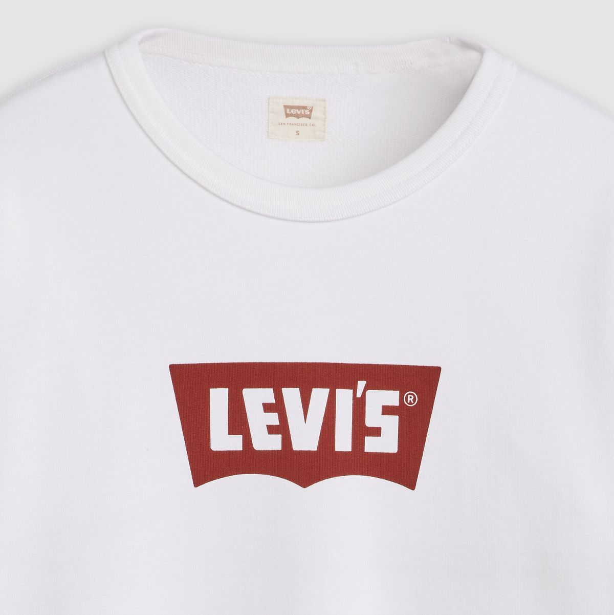 Graphic Iconic Heritage Crewneck Sweatshirt — Vintage White