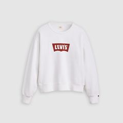 Graphic Iconic Heritage Crewneck Sweatshirt — Vintage White 5