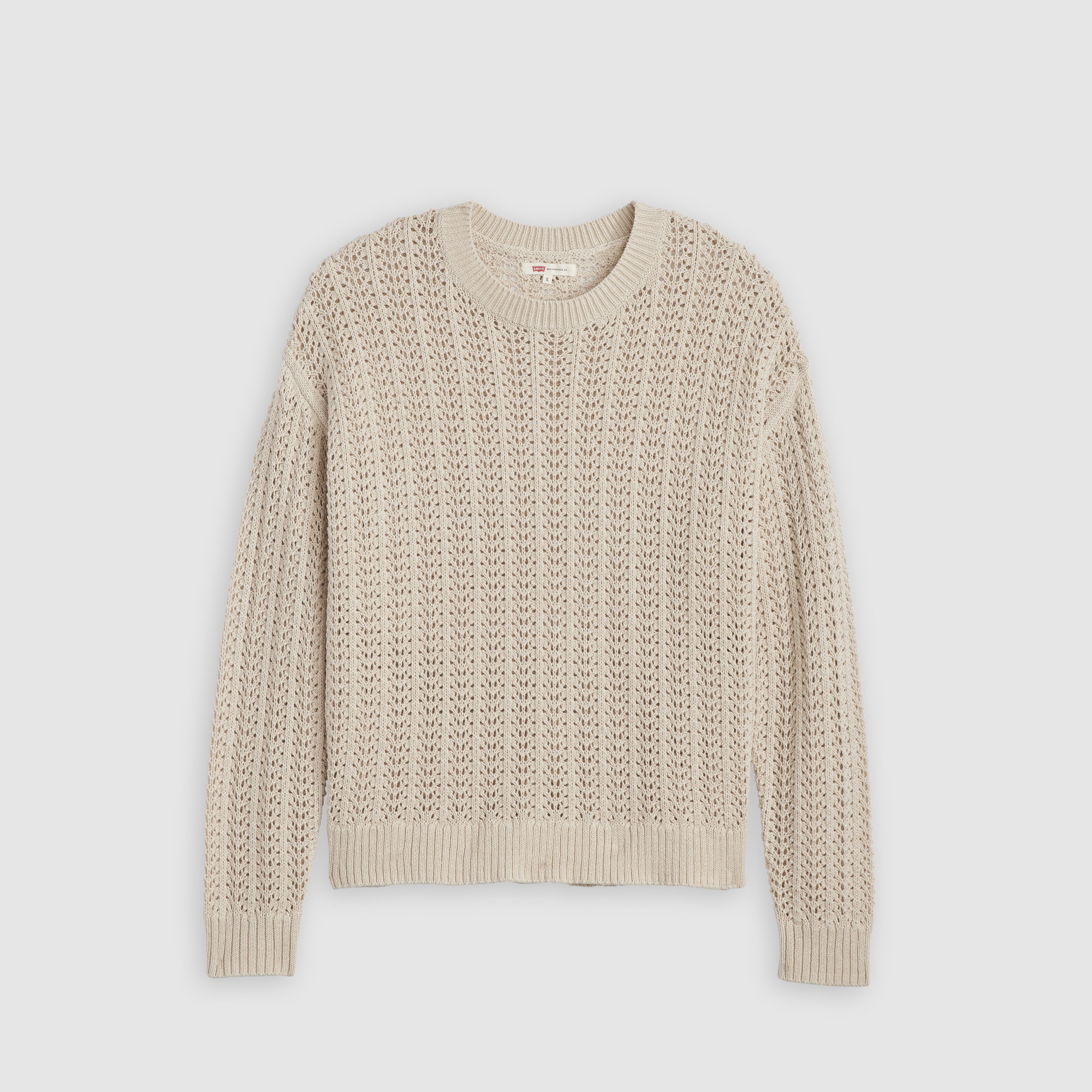 Sunrise Cotton Linen Crochet Sweater 5