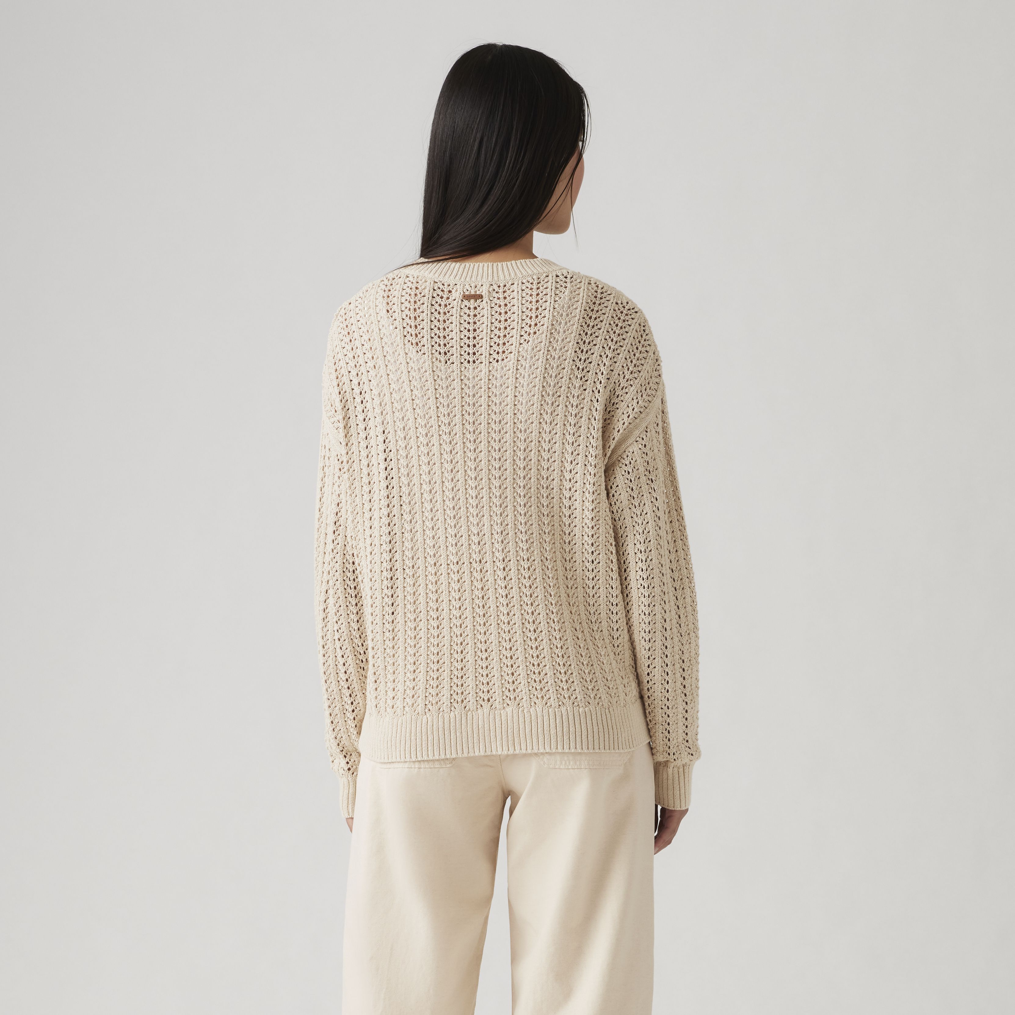 Sunrise Cotton Linen Crochet Sweater 4