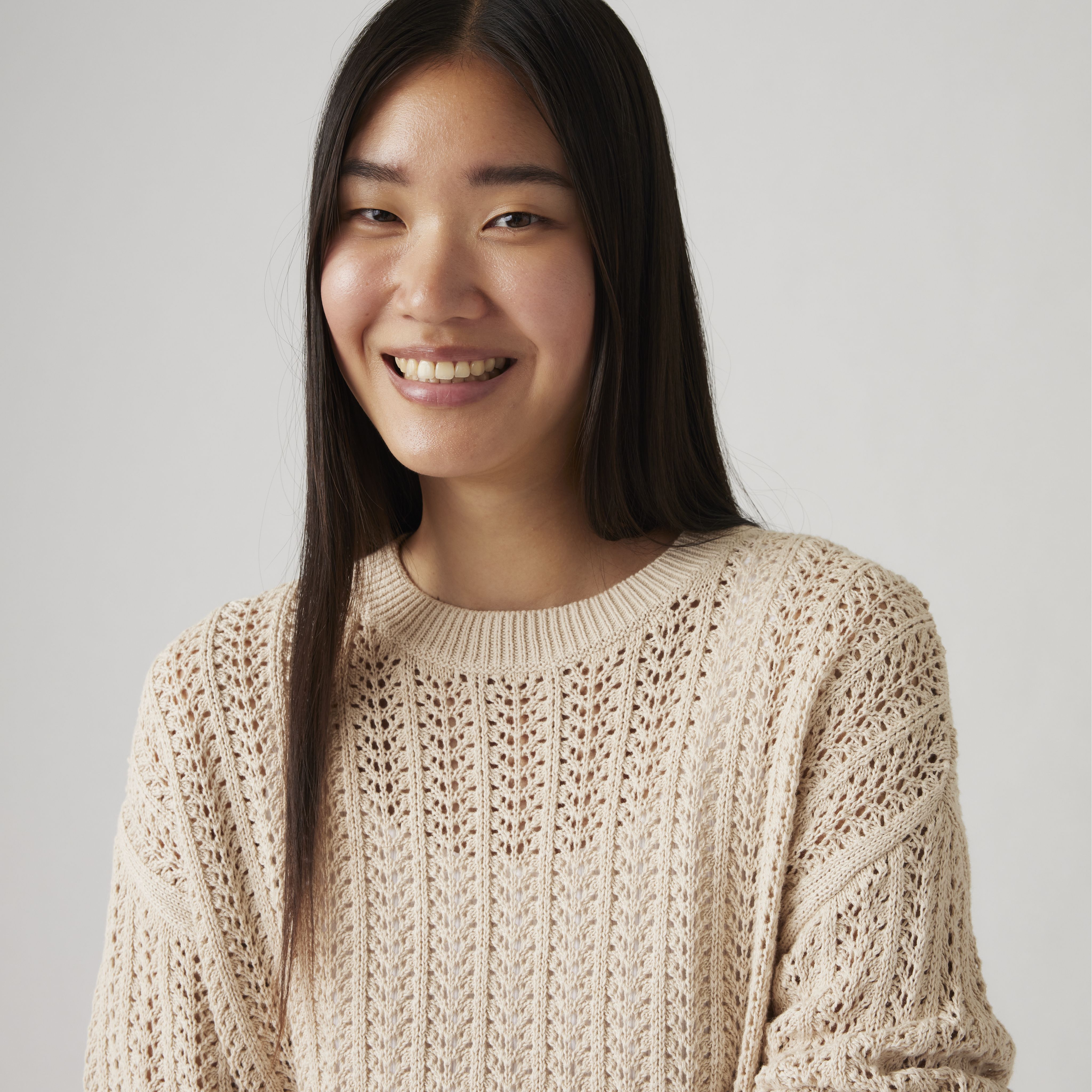 Sunrise Cotton Linen Crochet Sweater 2