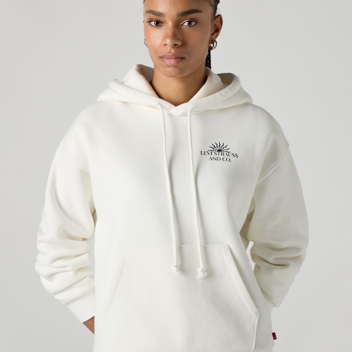 Graphic Salinas Hoodie — Universe Bright White - White