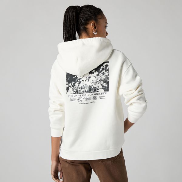 Graphic Salinas Hoodie — Universe Bright White - White