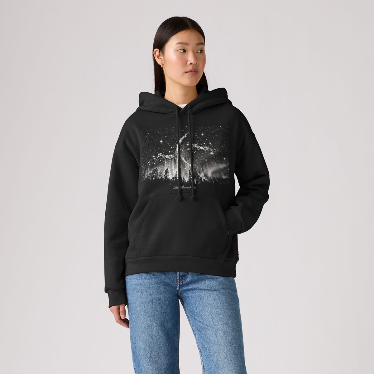Graphic Salinas Hoodie — Moonlight Pirata Black - Black